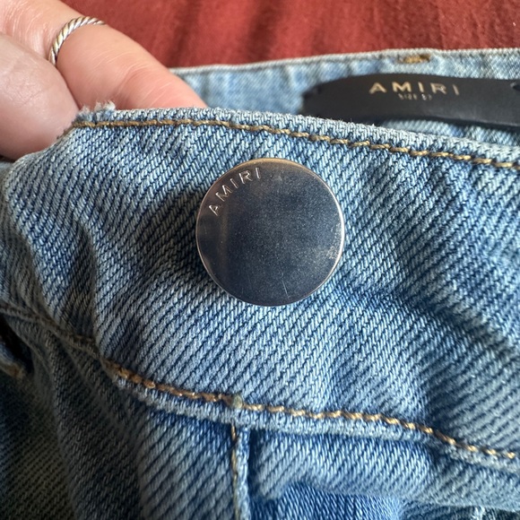 Amiri Crystal Studded Straight Jeans Size 27 - Picture 12 of 16